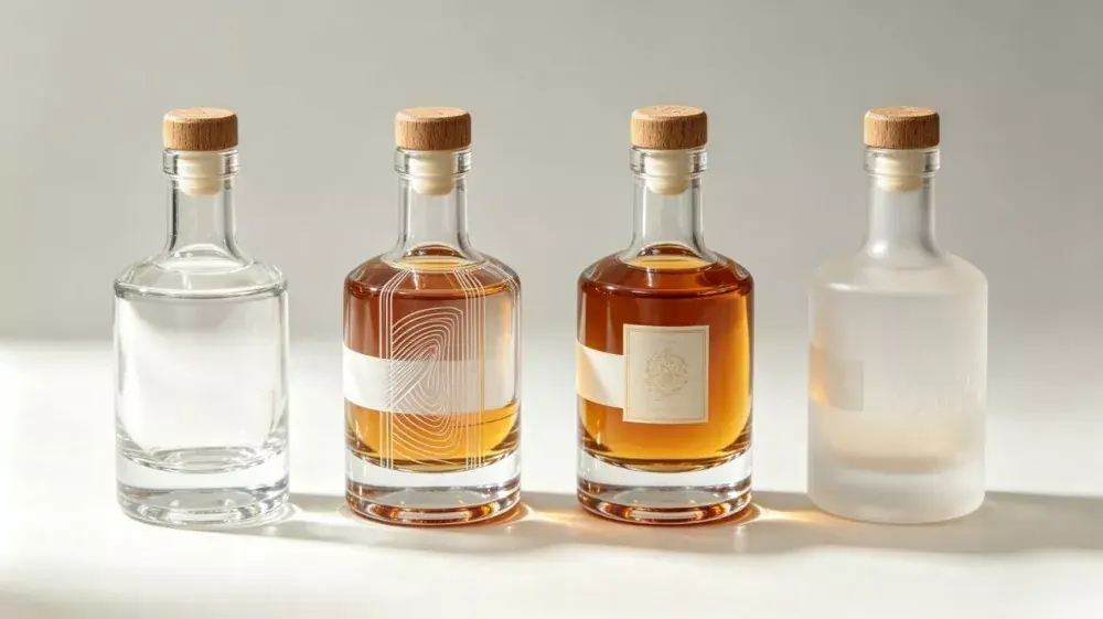 100ml Glass Whiskey Gin Vodka Tequila Bottles with T-Cork